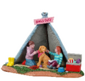 Camping dans le jardin des filles
